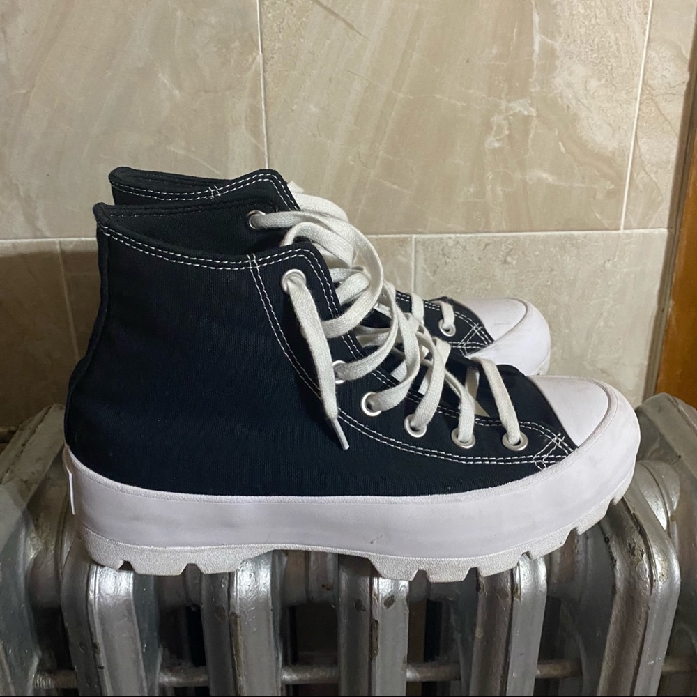 Black Lugged Converse